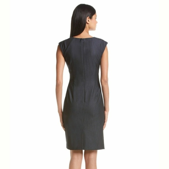 NWT Calvin Klein Cap Sleeve Ruched Dress size 4 - Picture 2 of 8